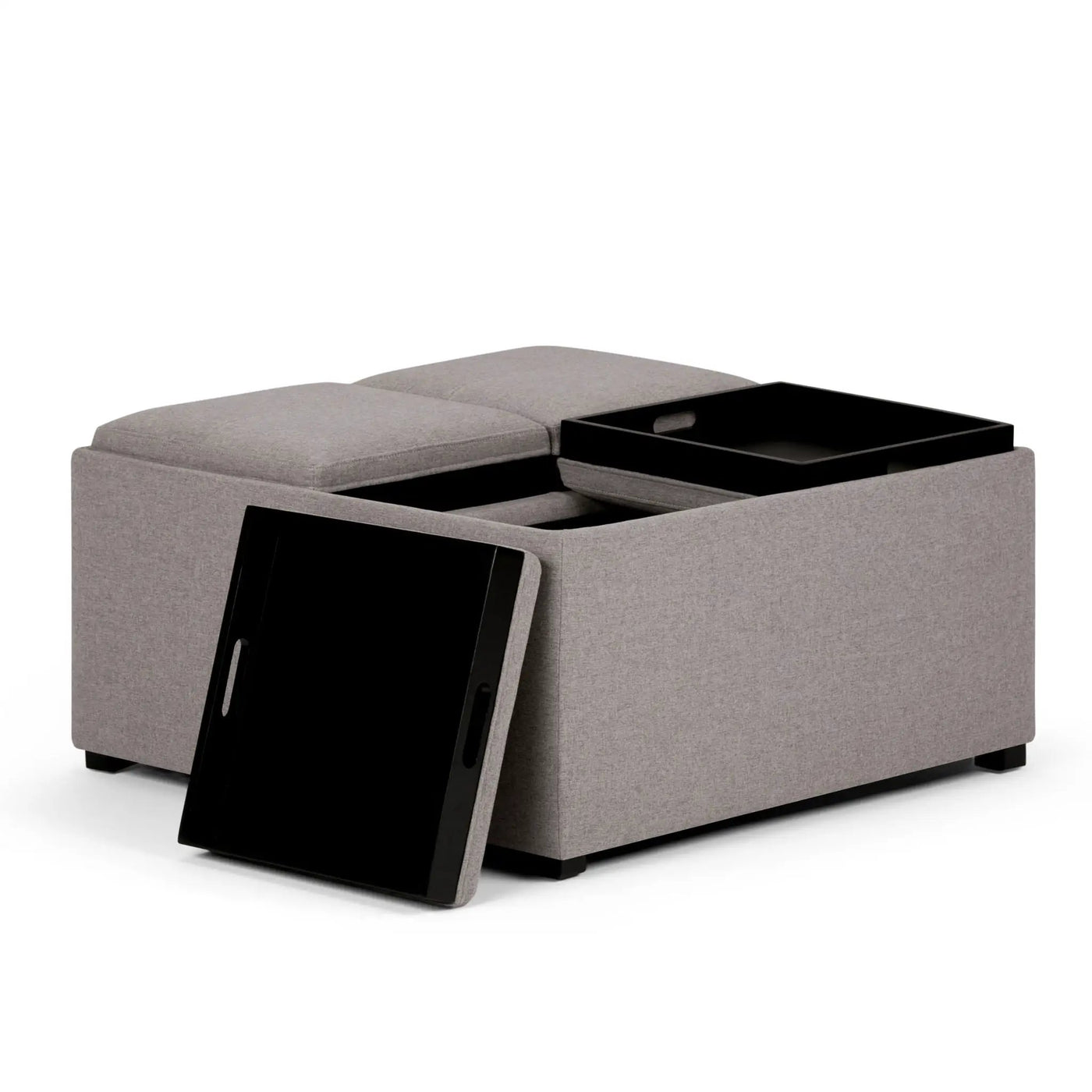 Avalon - Square Coffee Table, Storage Ottoman by Unique Piece Furniture