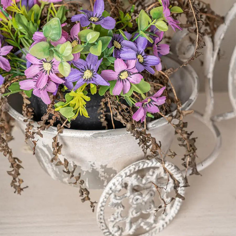 Rustic Bicycle Metal Wire Wall Planter Basket by HouseOfZazla