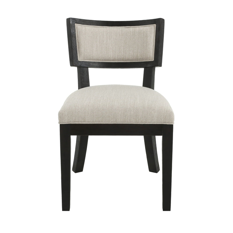 Farmhouse Style Fabric Upholstered Side Dining Chair Set by HouseOfZazla