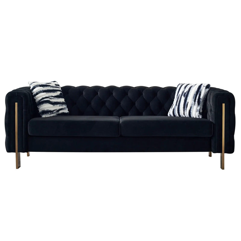 Chesterfield - Modern Tufted Living Room Sofa, 84.25''W Couch by HouseOfZazla