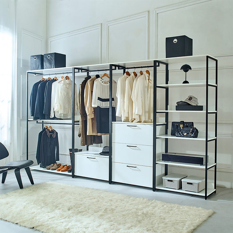 Fiona - Freestanding, Walk-In Closet System - White - Wood by HouseOfZazla