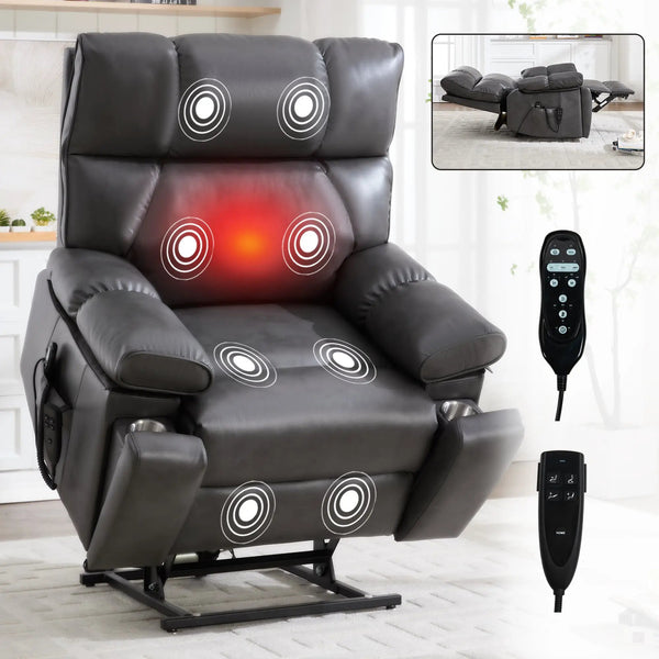 ComfortMax Dark Oversized Lift Recliner Chair