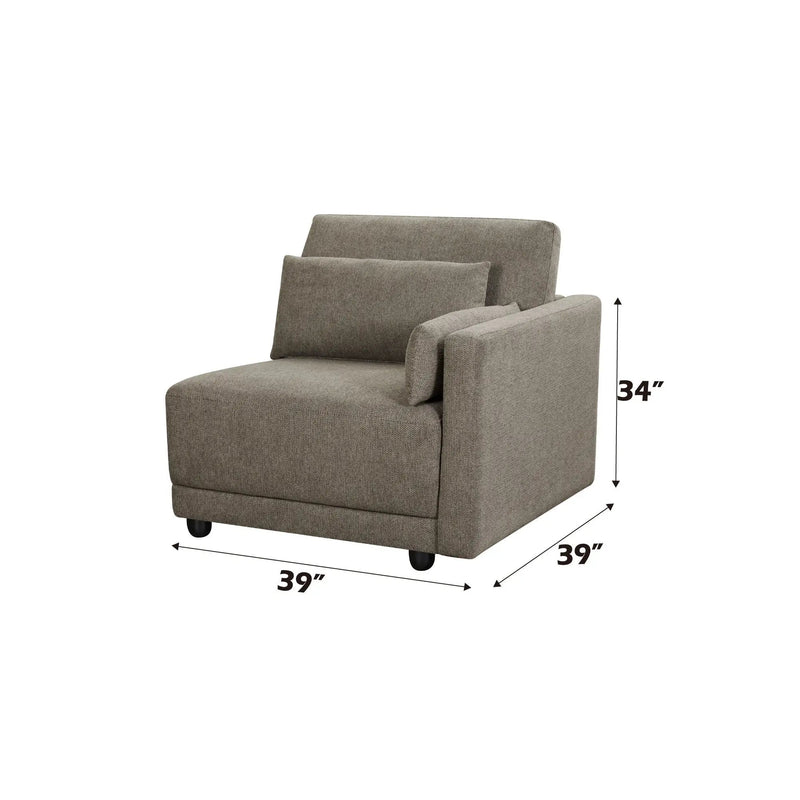 Rylie Modular Sectional Sofa With Toss Pillows by HouseOfZazla