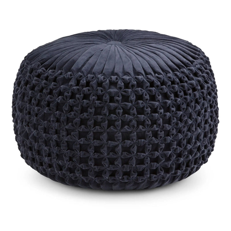 Renee - Handcrafted Round Pouf by Unique Piece Furniture