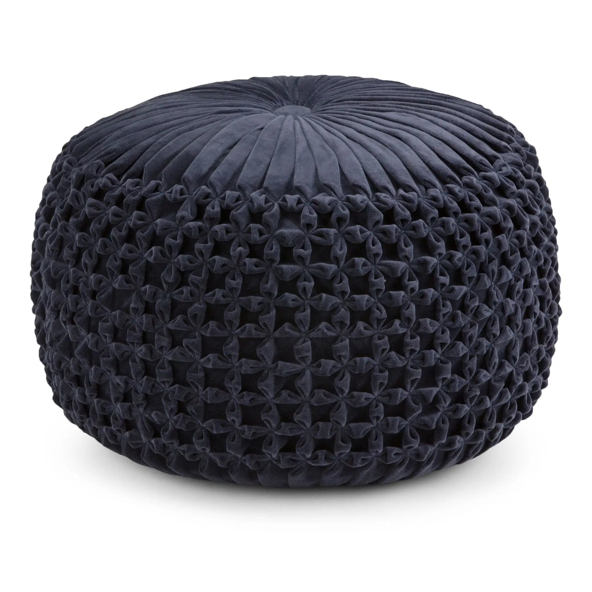 Renee - Handcrafted Round Pouf by Unique Piece Furniture