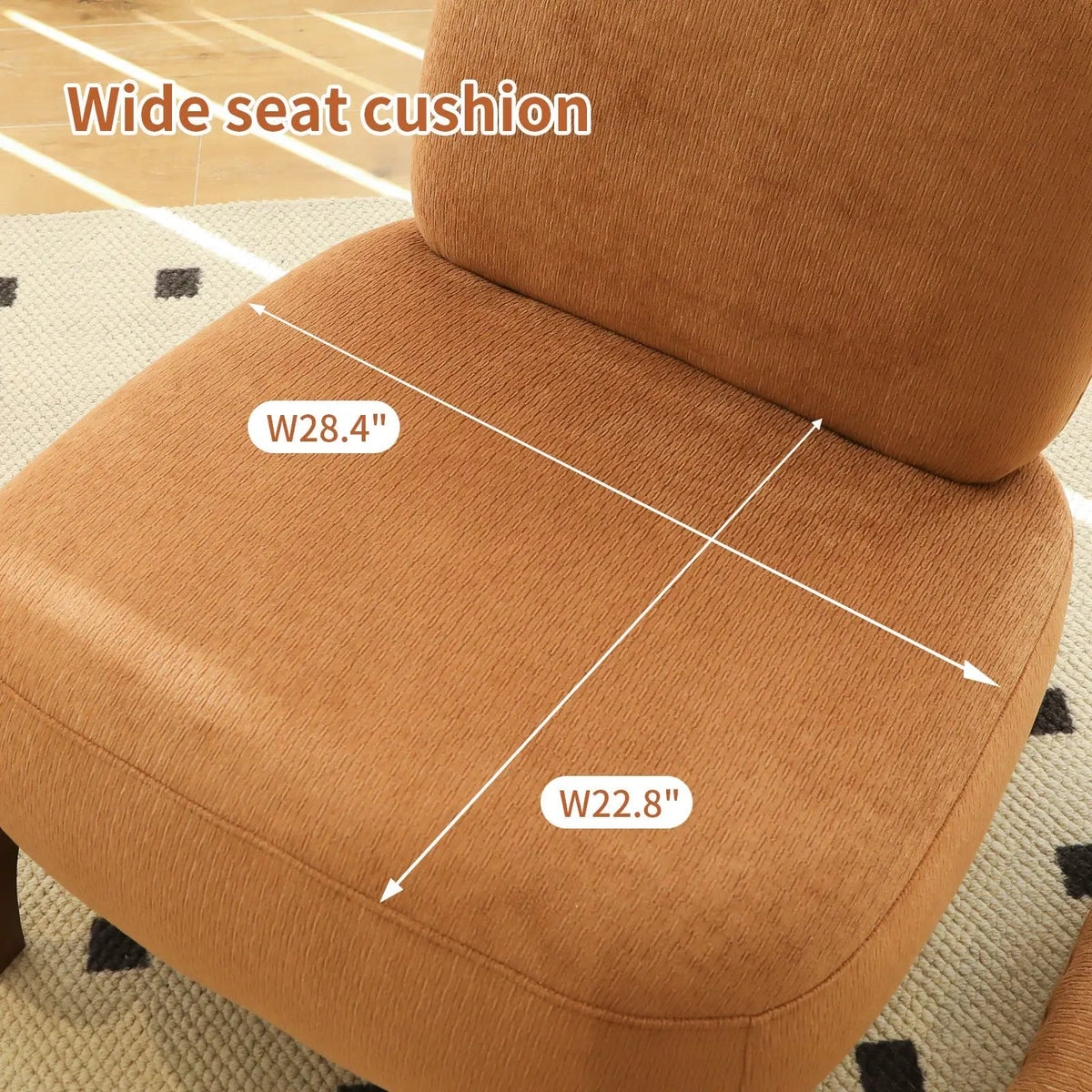 Cute Accent Chair with Solid Wood Legs by HouseOfZazla