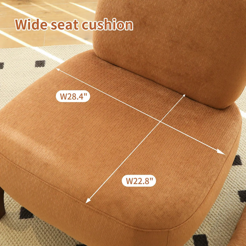 Cute Accent Chair with Solid Wood Legs by HouseOfZazla
