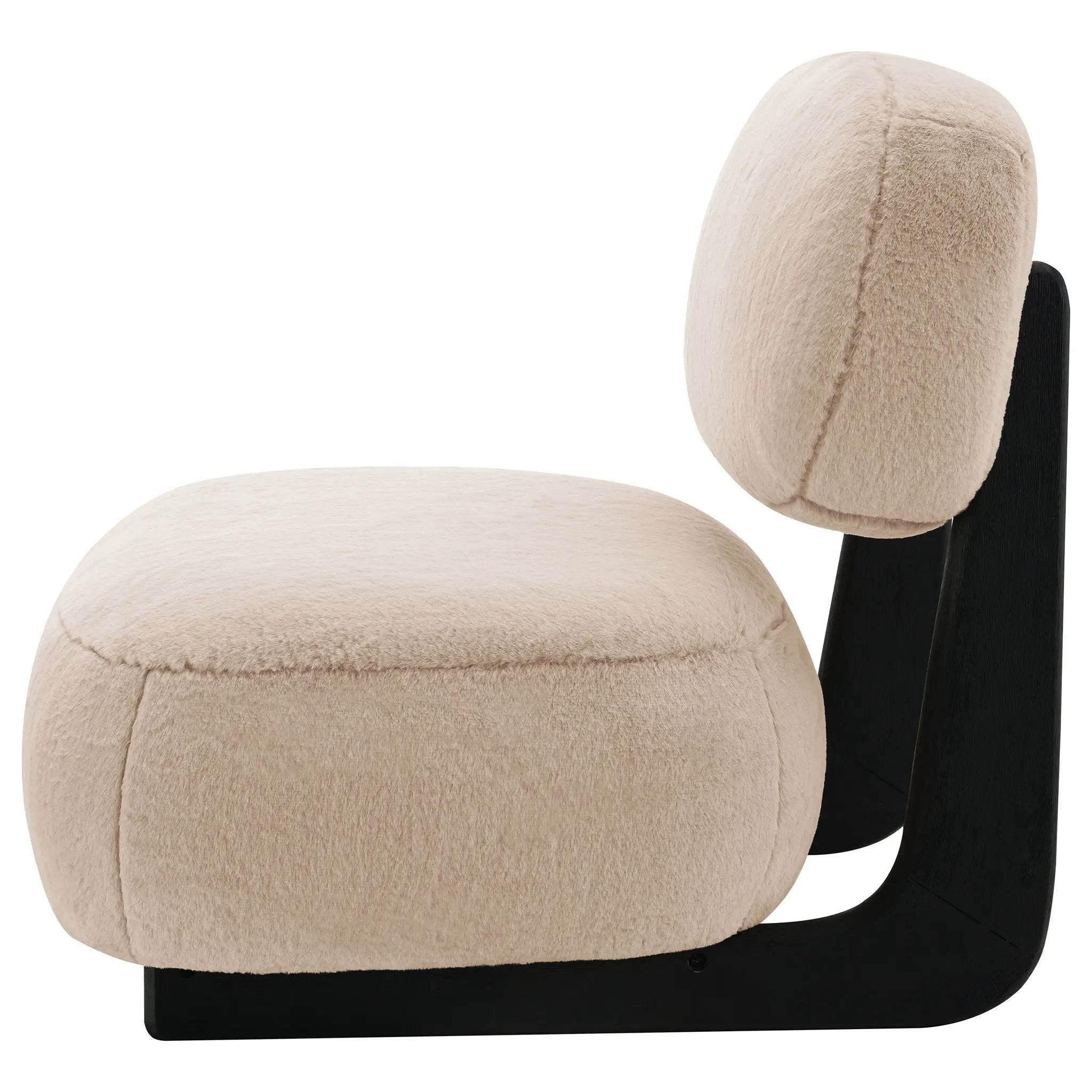 Duffie Upholstered Armless Accent Chair Camel by Unique Piece Furniture