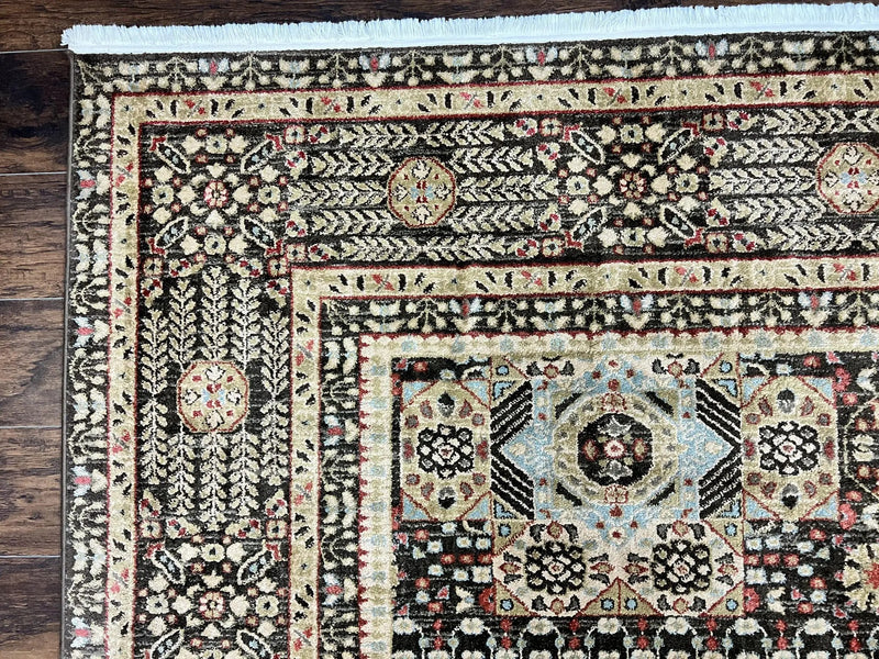 Room Sized Oriental Rug 10x11, Power Loomed Carpet, Tan Brown, Unique Loom by Jewel Rugs