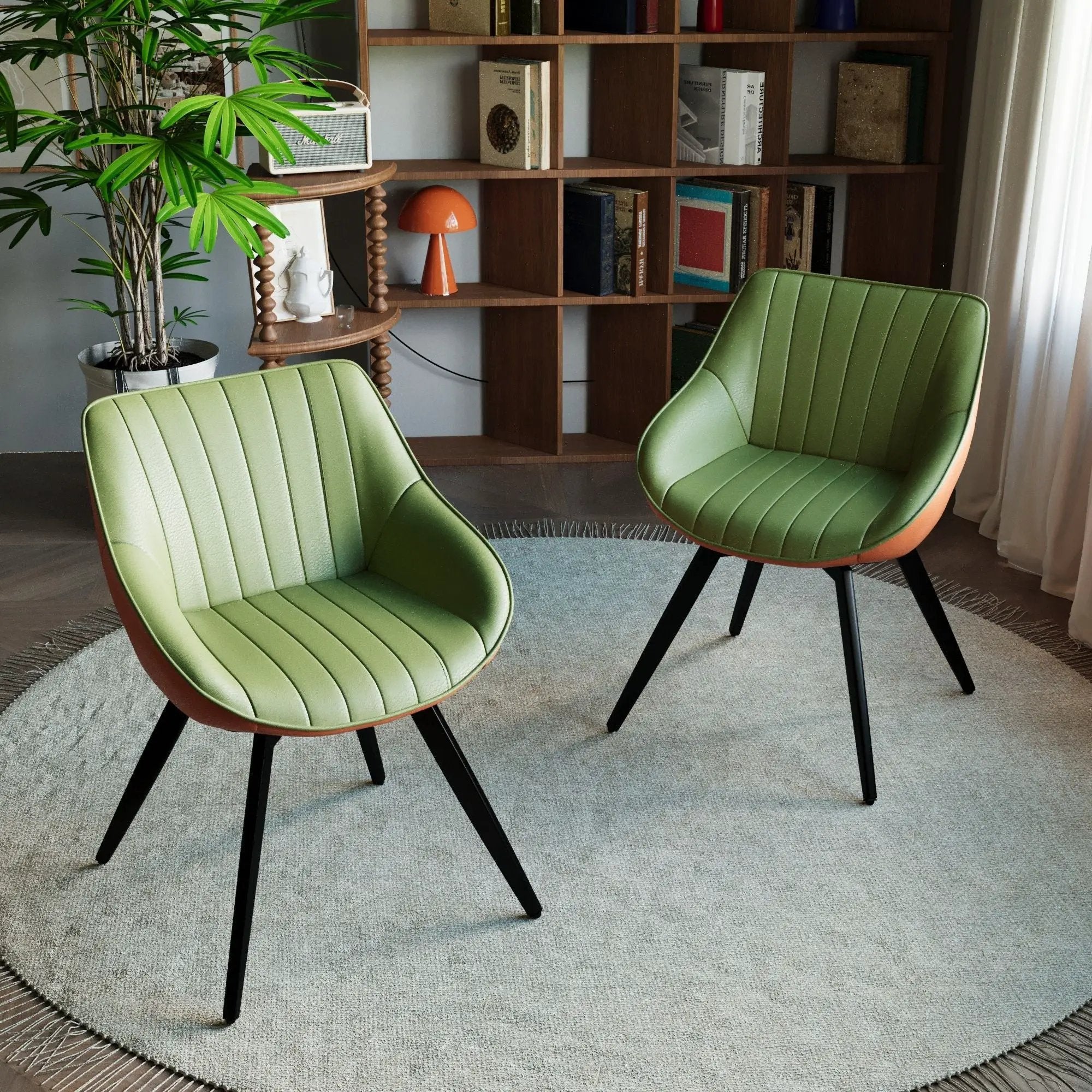 Modern Medieval Kitchen Dining Chair With 360 ° Rotation by Unique Piece Furniture