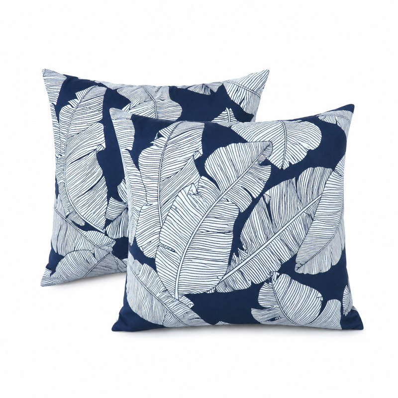 2 Pack Outdoor Pillow Covers 18x18 Inch by HouseOfZazla