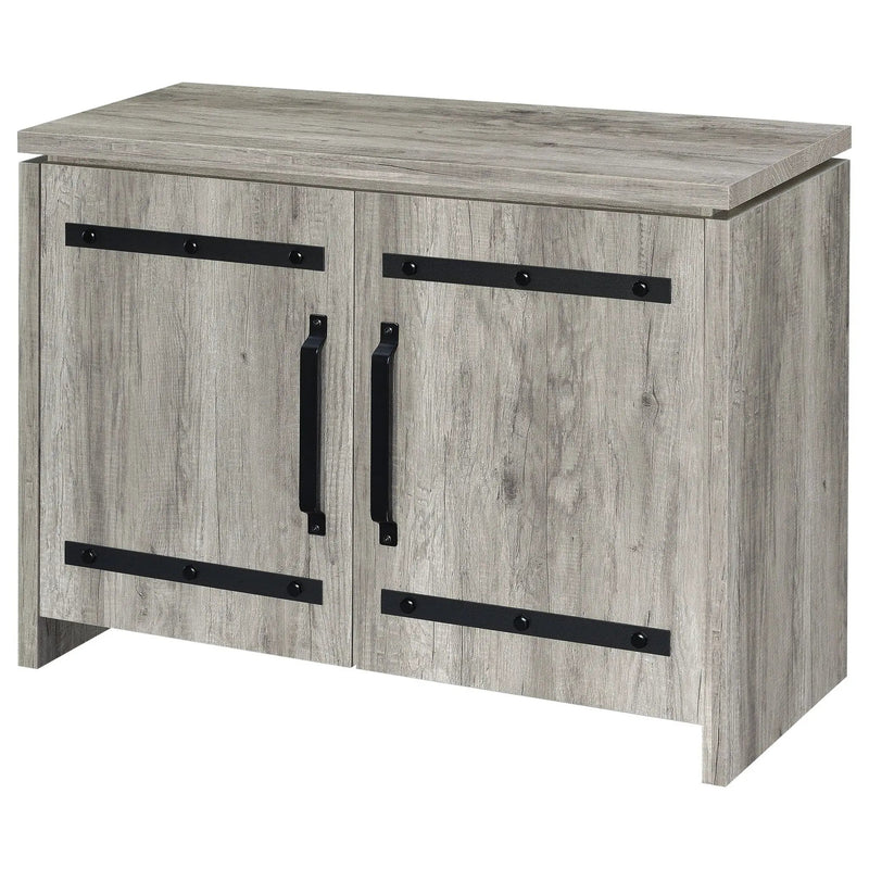 Enoch 2-door Engineered Wood Accent Cabinet Grey Driftwood by Unique Piece Furniture