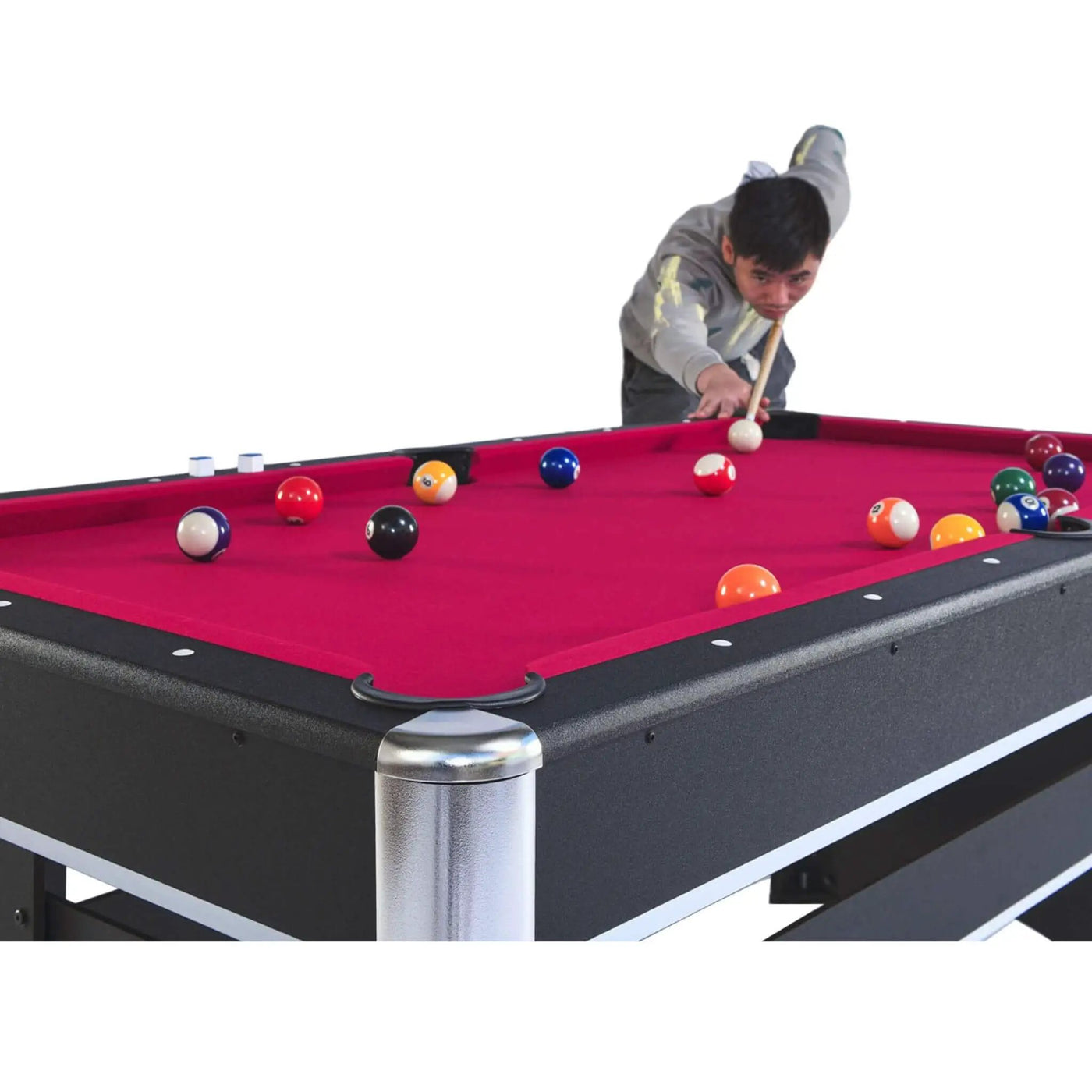6FT Premium Wooden Multifunctional Pool Table With Table Tennis Top (SAK62741) by SAKSBY WHOLESALE