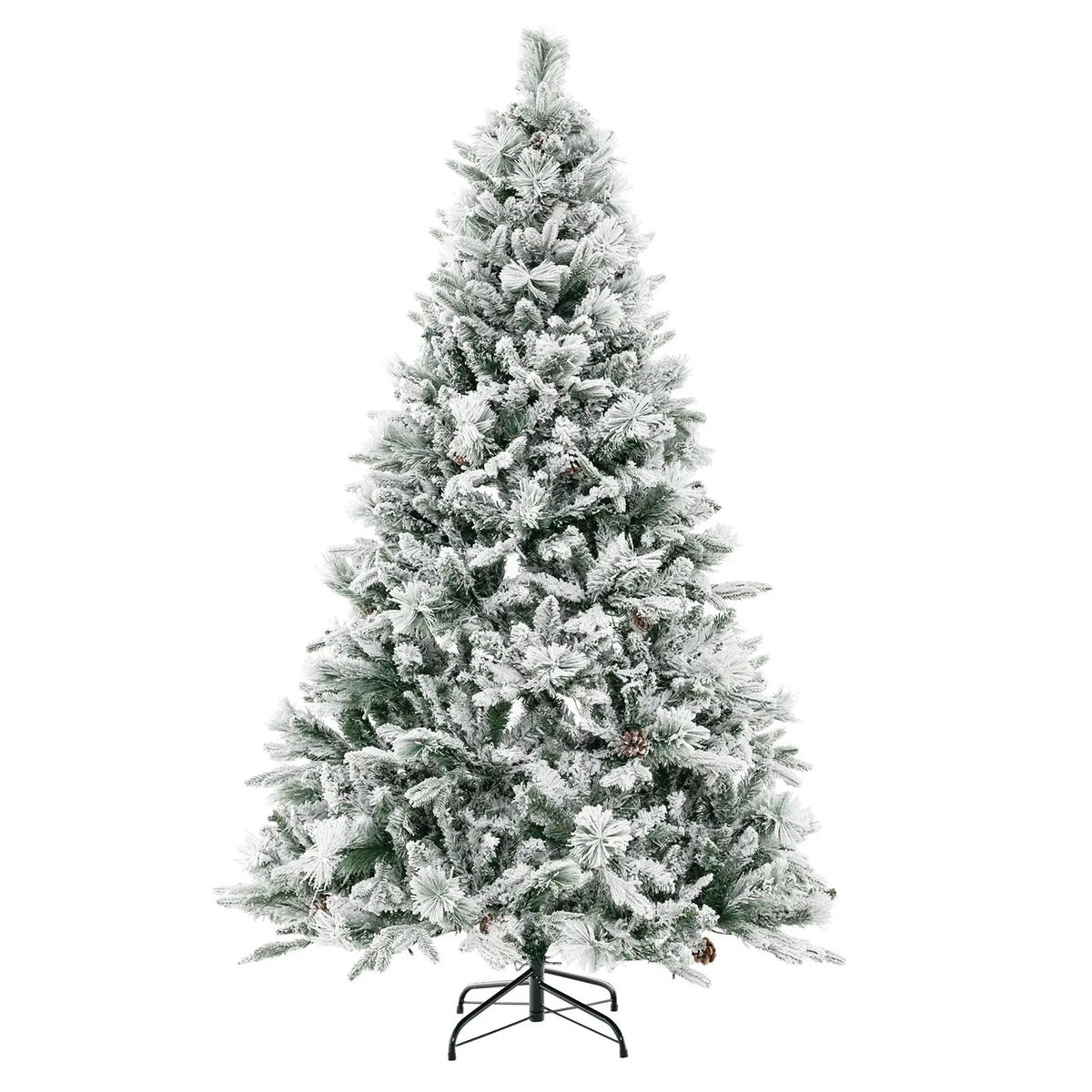 4.5/6/7 Feet Artificial Xmas Tree with Pine Needles and LED Lights, photo 10 of 10