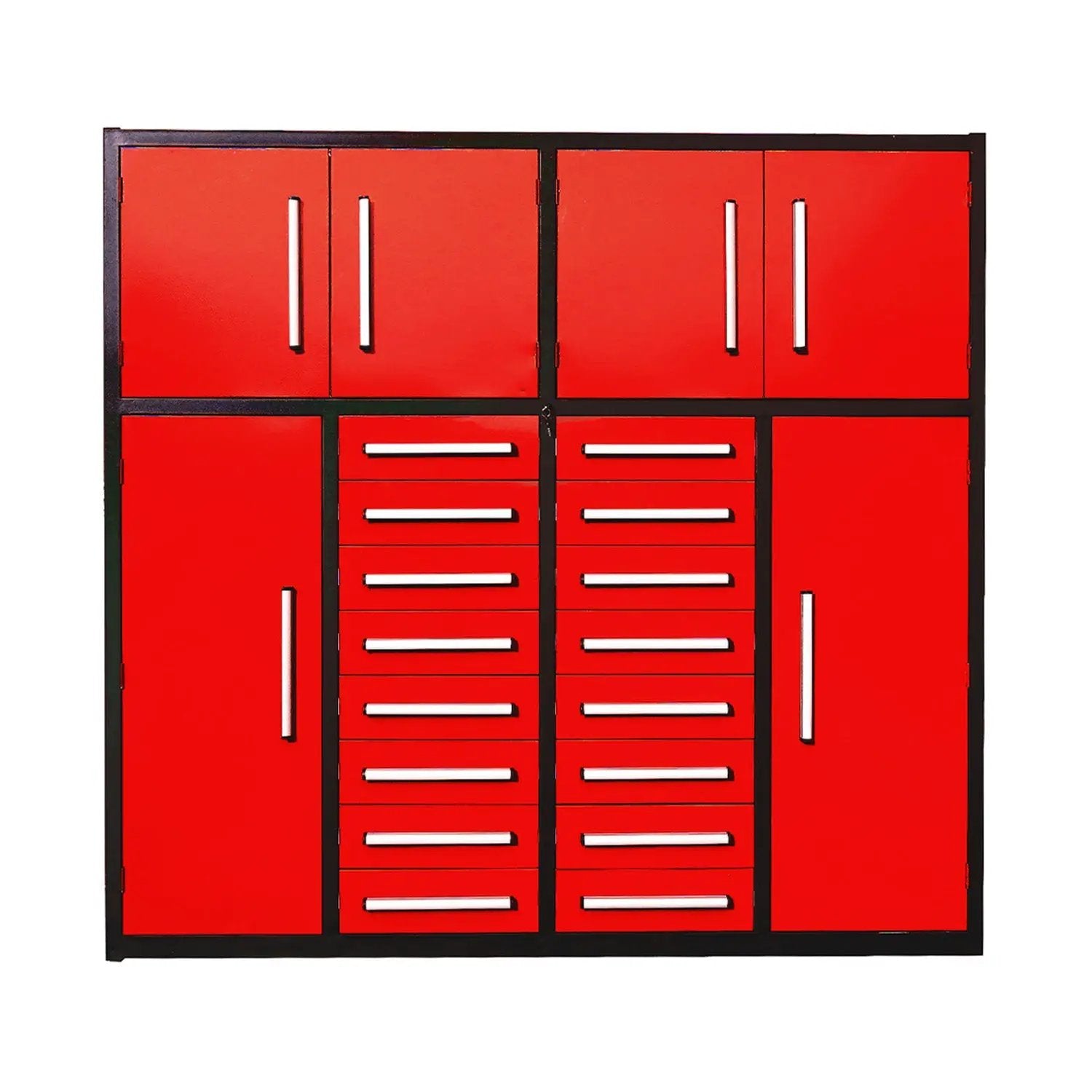 7ft Garage Storage Cabinet with 16 Drawers by Chery Industrial