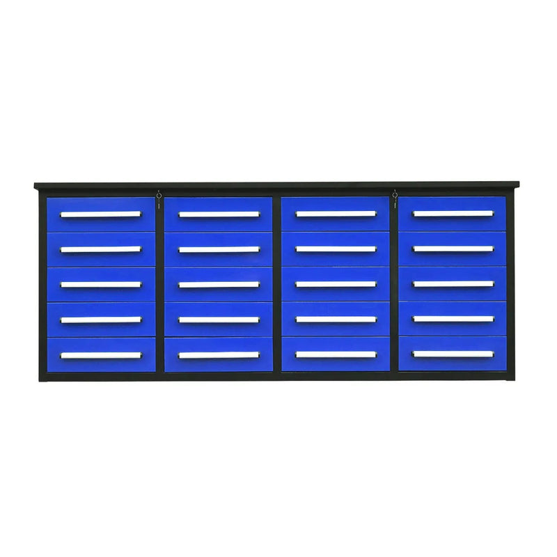 7ft Heavy Duty Garage Workbench Cabinet with 20 Drawers by Chery Industrial