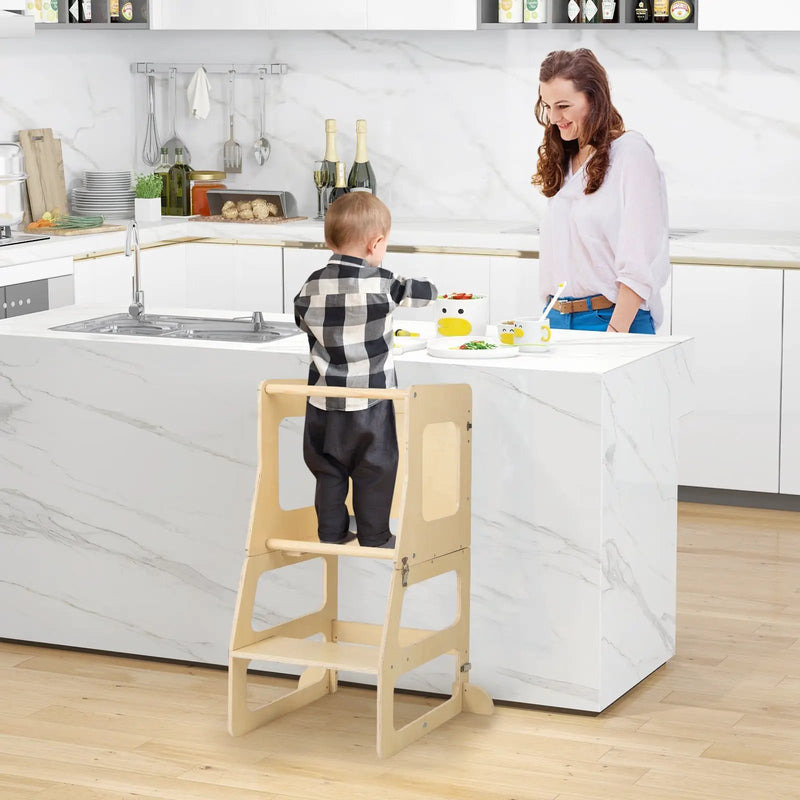 7-in-1 Toddler Climbing Toy Connected Table and Chair Set for Boys and Girls Aged 3-14 Years Old by DirectDeals