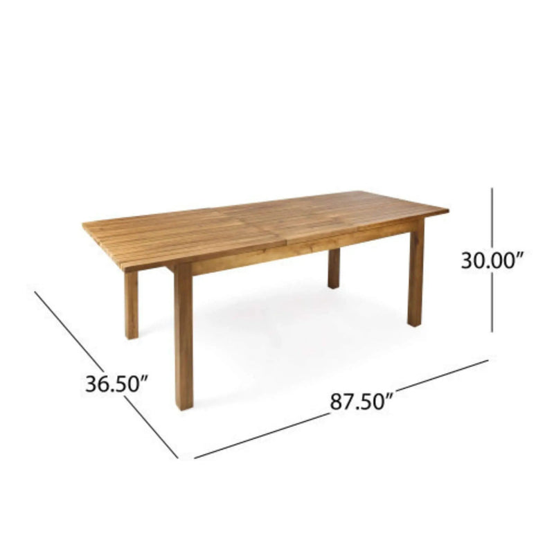 Alora 7-Piece Acacia Wood Outdoor Dining Set With Cushions And Table (SAK14657) by SAKSBY WHOLESALE