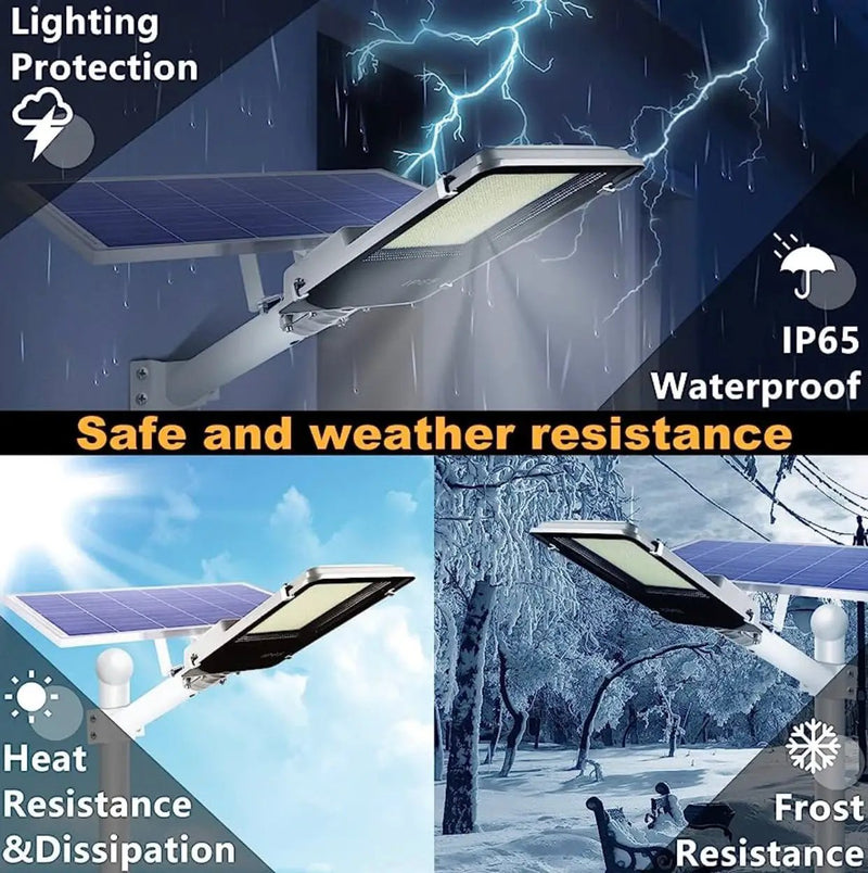7000W Commercial Solar Street Light Outdoor 135000 Lumens Dusk to Dawn Solar with Remote Control by Outdoor Solar Outlet