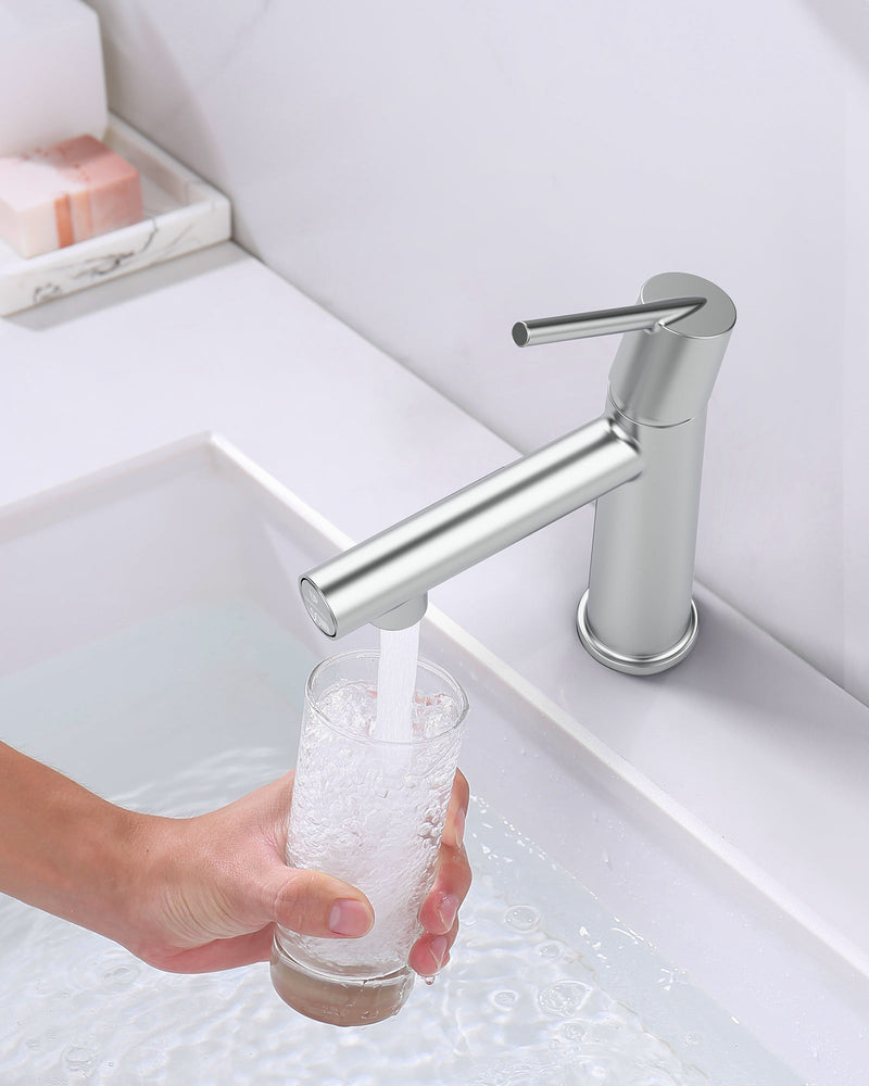 Chrome Single Handle Bathroom Faucet for 1 or 3 Holes by HouseOfZazla