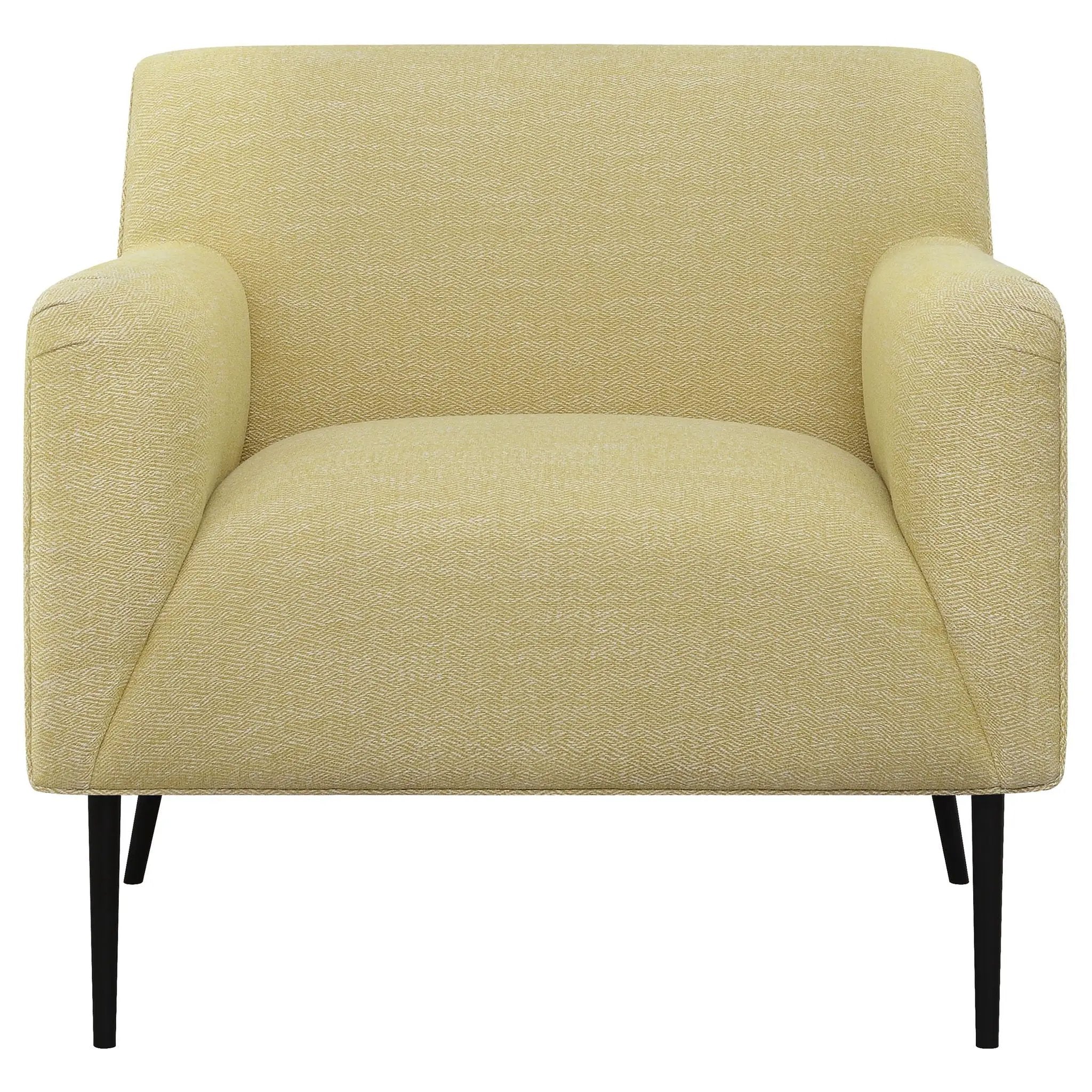 Darlene - Upholstered English Arm Accent Chair - Yellow by HouseOfZazla