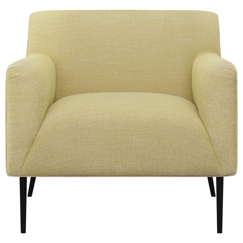 Darlene - Upholstered English Arm Accent Chair - Yellow by HouseOfZazla
