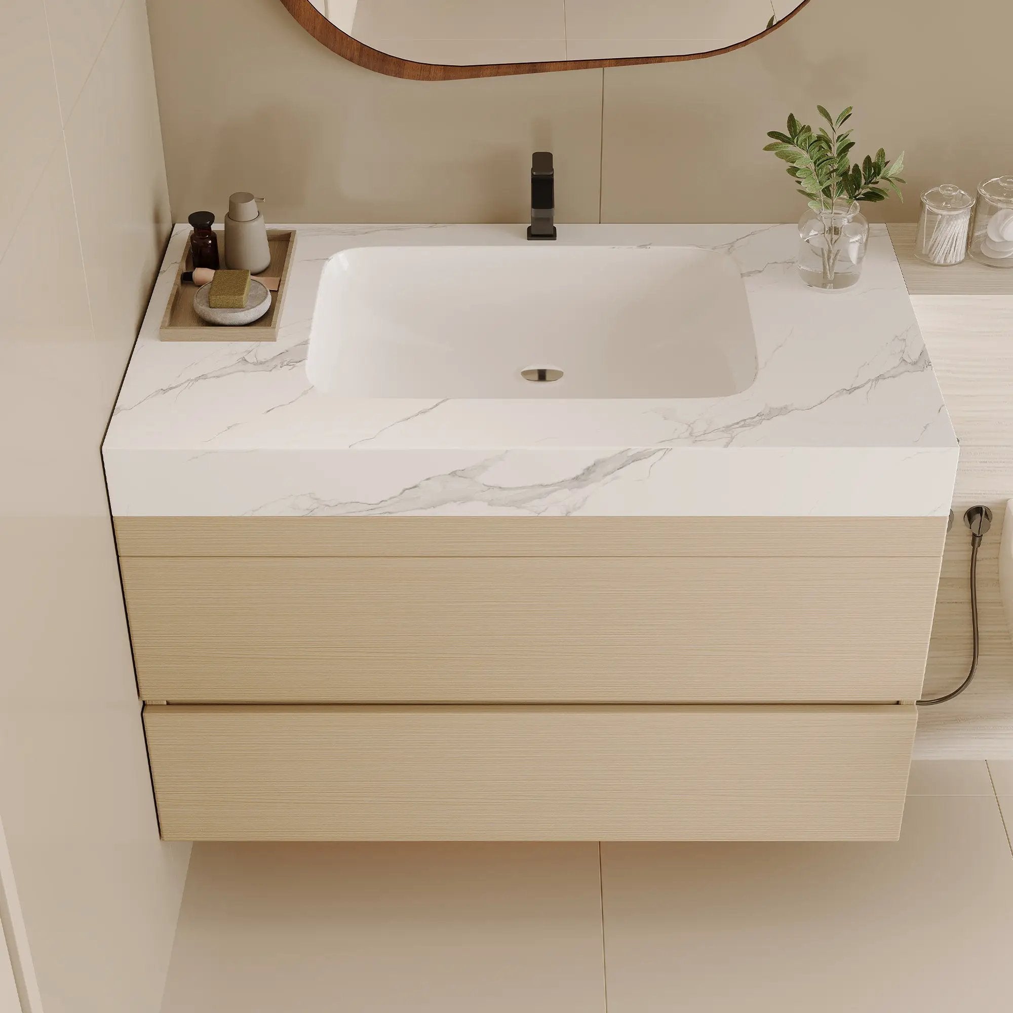 Modern Floating Bathroom Vanity by HouseOfZazla