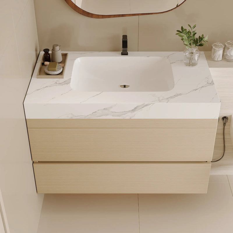 Modern Floating Bathroom Vanity by HouseOfZazla