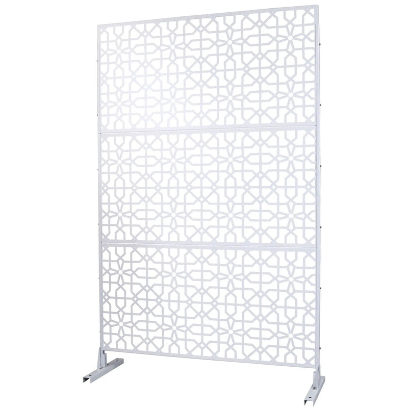 Outdoor & Indoor Metal Freestanding Decorative Privacy Screen by Unique Piece Furniture