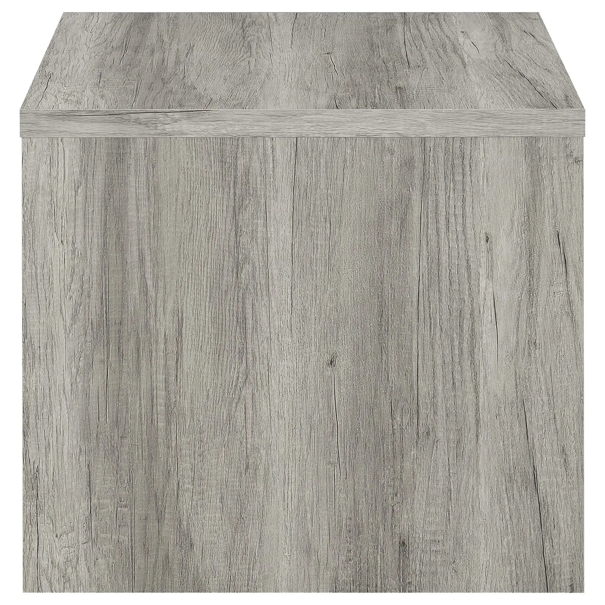 Nuberg - 2 Piece And End Table Set With Storage Drawers - Gray by HouseOfZazla