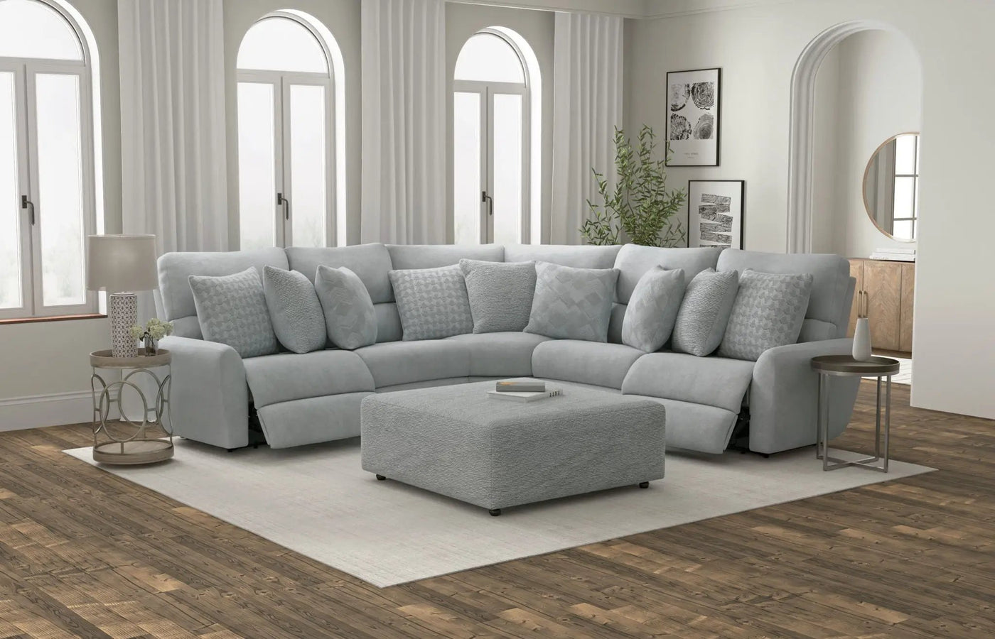 Majesty - Castered Cocktail Ottoman by Unique Piece Furniture