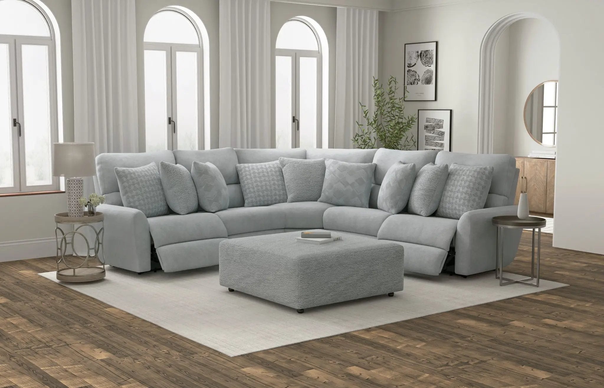 Majesty - Castered Cocktail Ottoman by Unique Piece Furniture