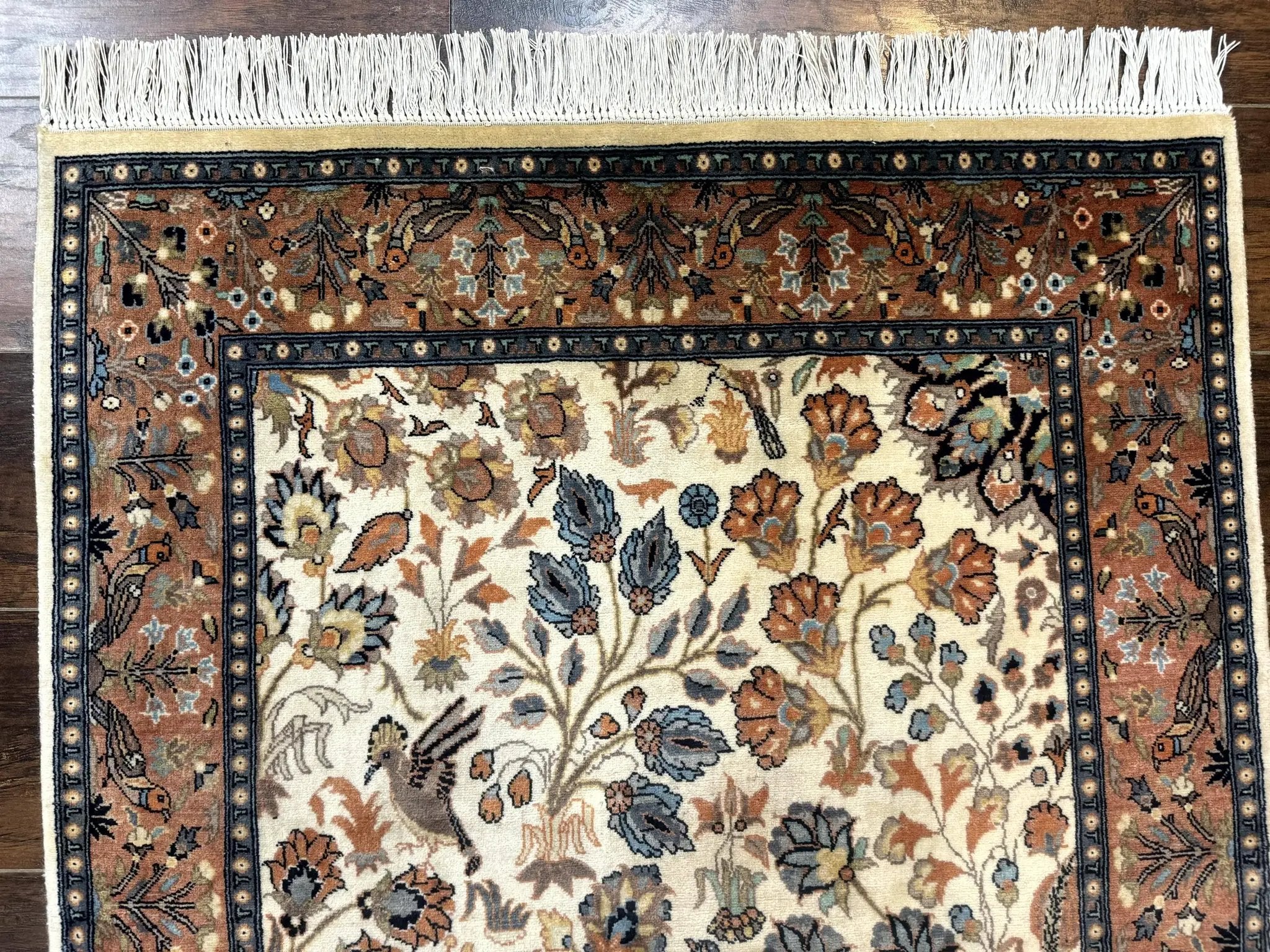Small Pak Persian Rug 3x5, Peacock Birds Floral by Jewel Rugs