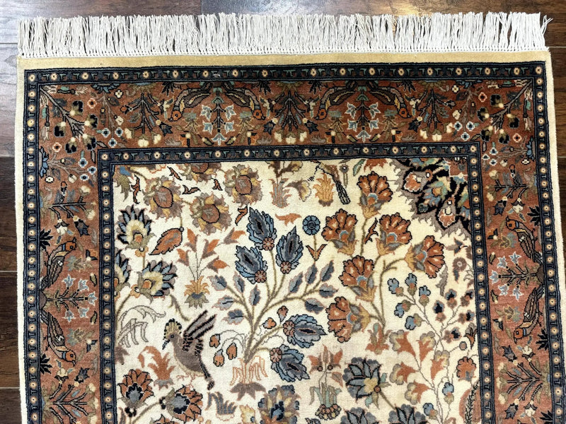Small Pak Persian Rug 3x5, Peacock Birds Floral by Jewel Rugs
