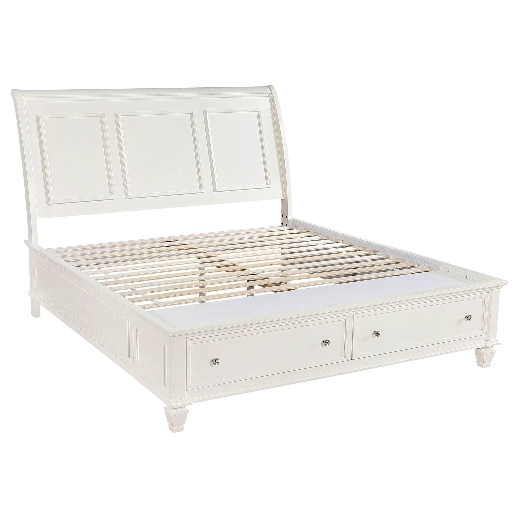 Sandy Beach 5-piece Eastern King Bedroom Set Cream White by Unique Piece Furniture