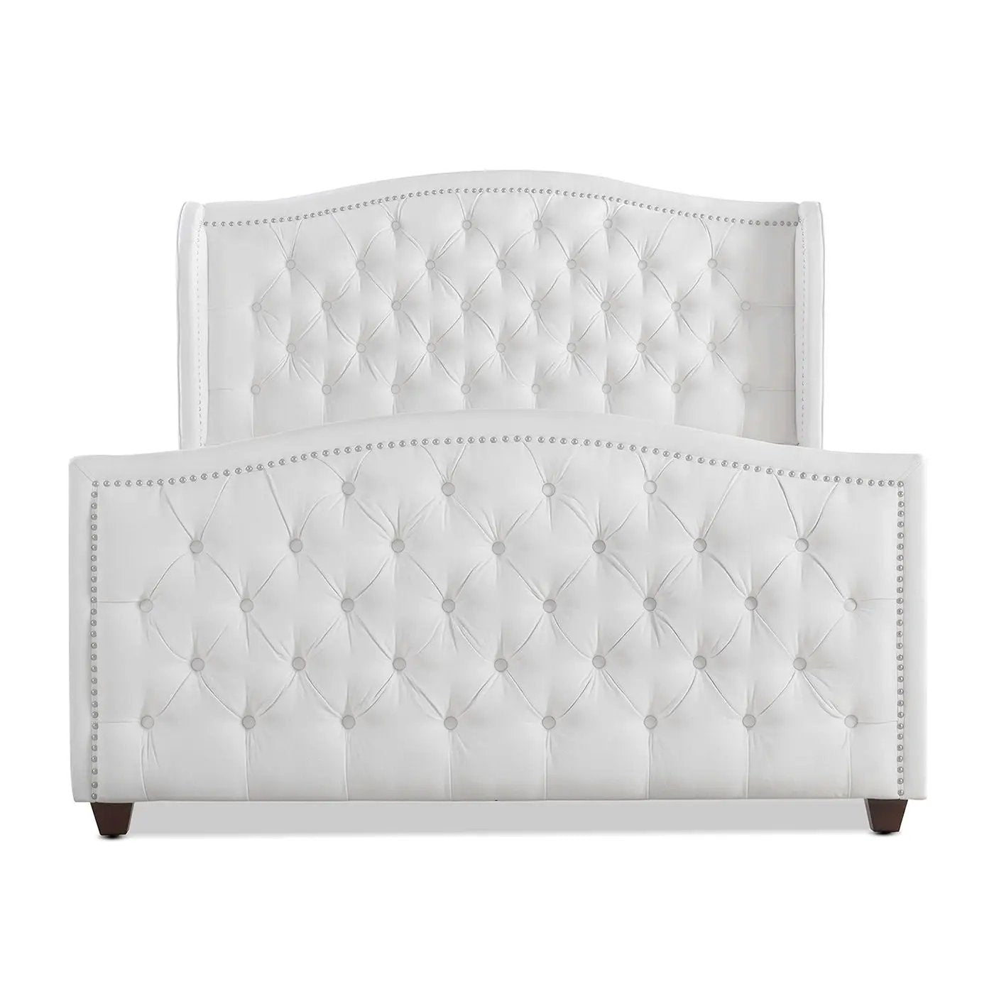 Marcella - Upholstered Shelter Headboard Bed Set by Unique Piece Furniture