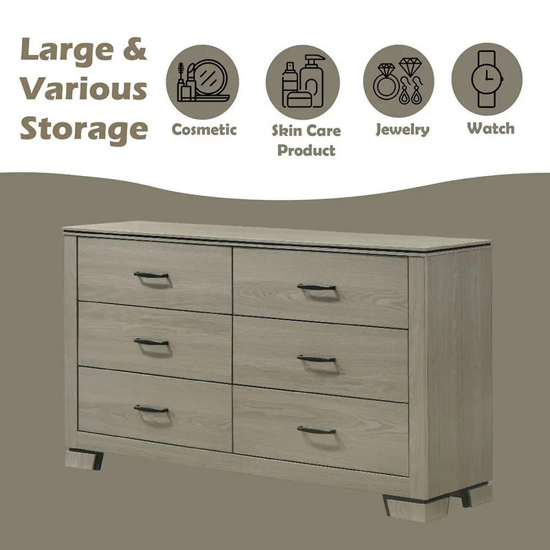 Joanna - Dresser - Weathered Gray by Unique Piece Furniture