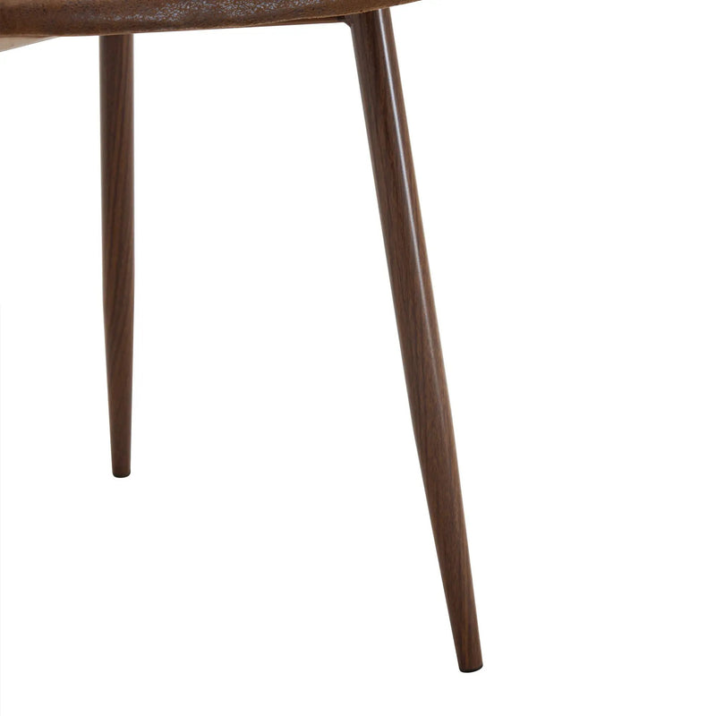 (Set of 4) Backrest AndTransfer Legs Chairs Adding A Touch Of Elegance To Minimalist And Scandinavian Style Homes - Walnut by HouseOfZazla