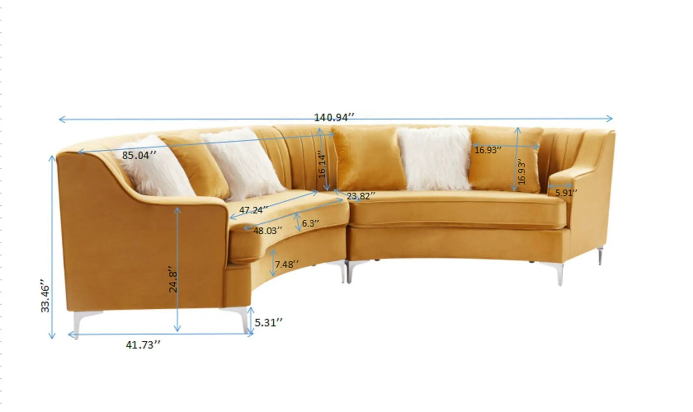 Curved Sofa by HouseOfZazla