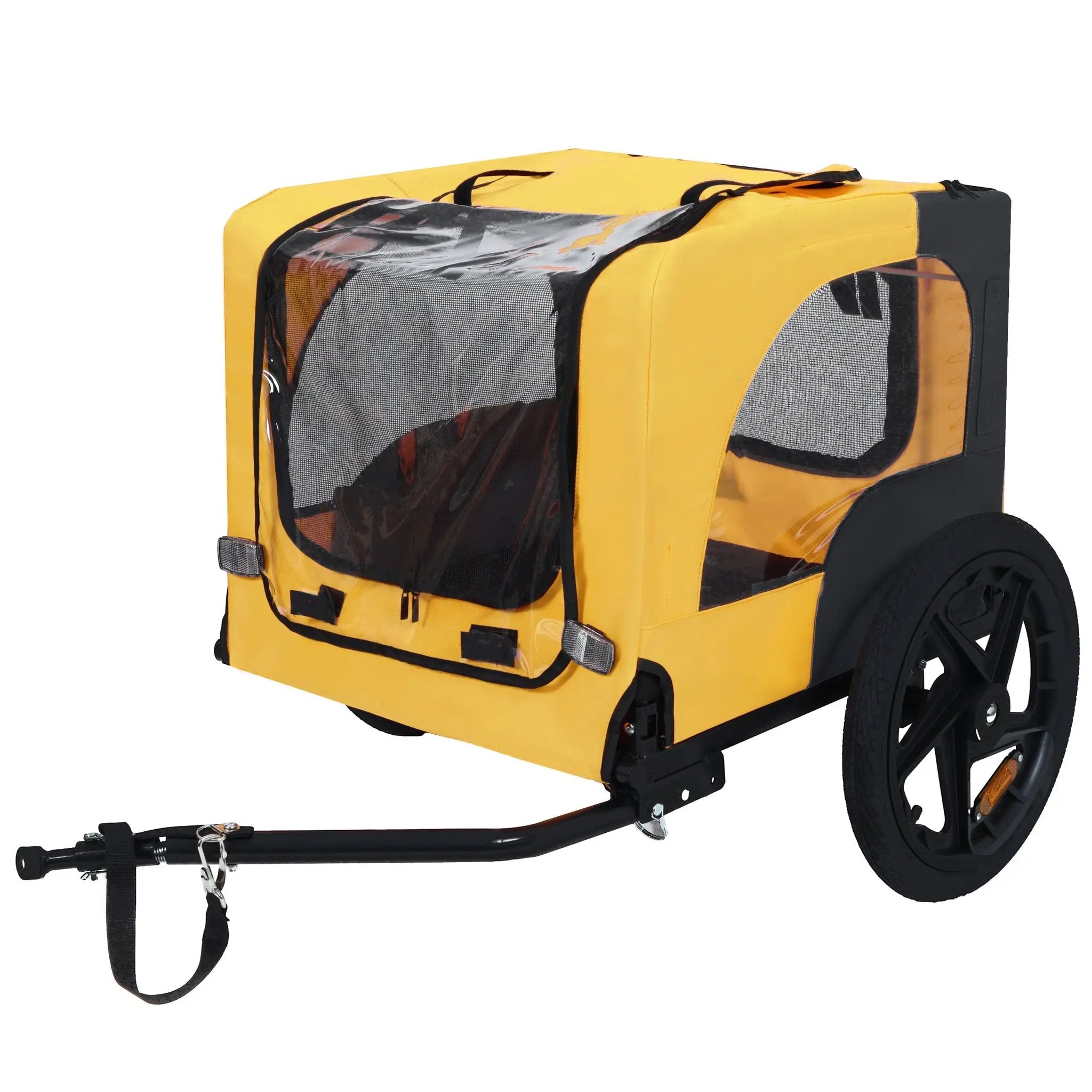 Pet Bike Trailer Dog Cart for Medium Dogs up to 66 lbs by HouseOfZazla