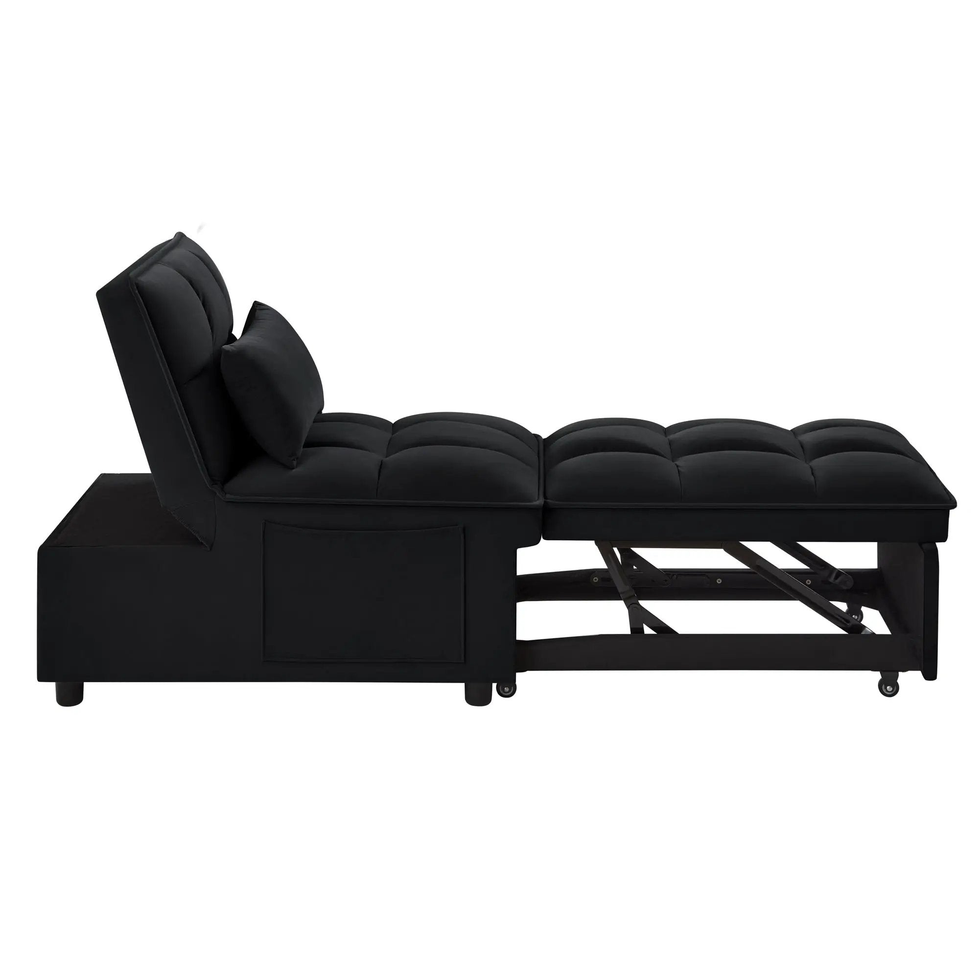 4 in1 Multi-Function Single Sofa Bed with Storage Pockets by HouseOfZazla