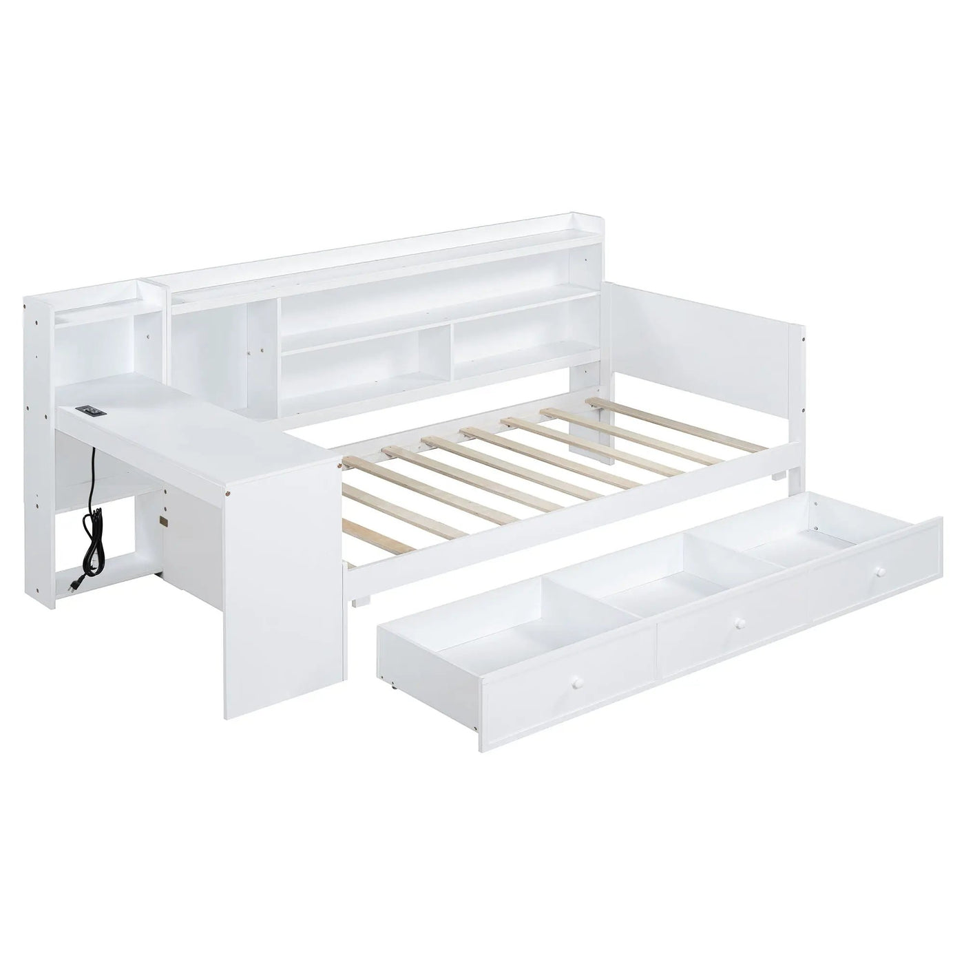 Daybed With 3 Drawers USB Ports And Desk by Unique Piece Furniture