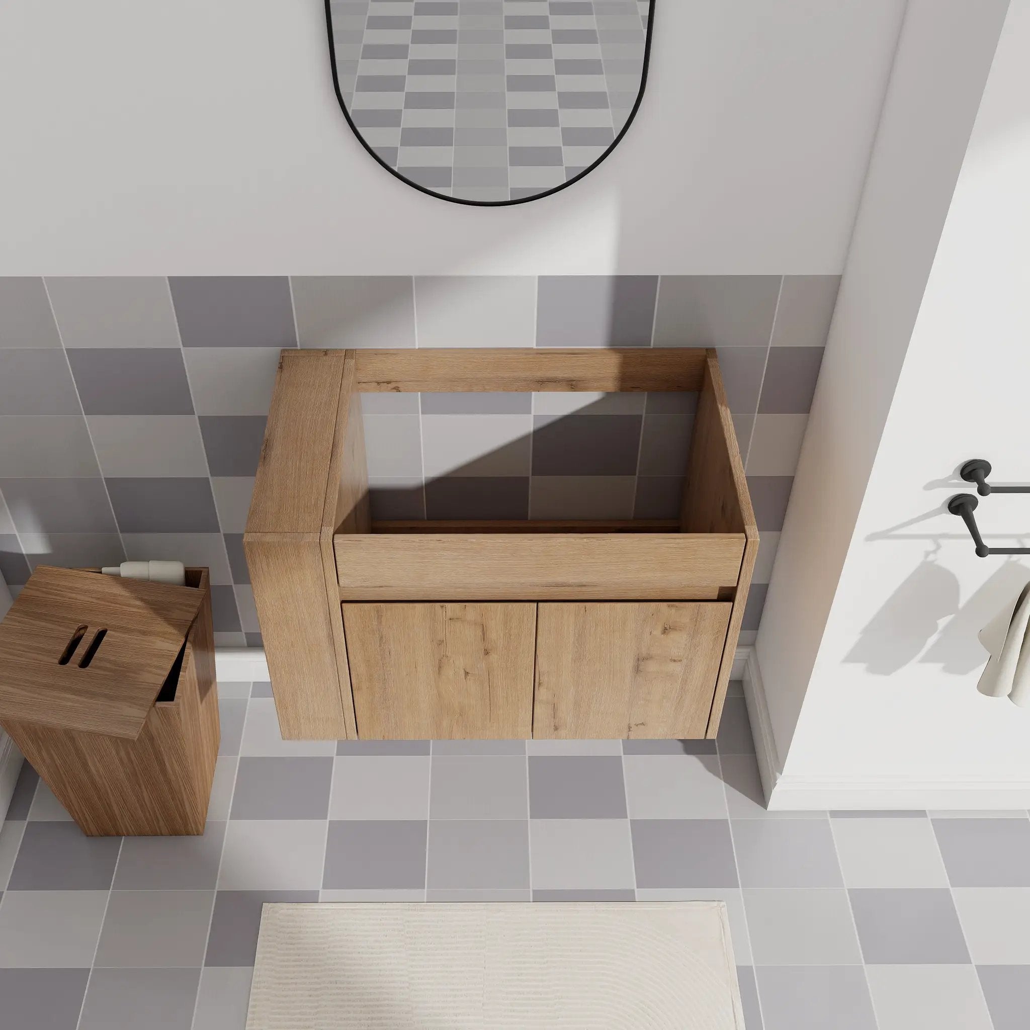 30 Inch Bathroom Vanity With Open Shelf by HouseOfZazla