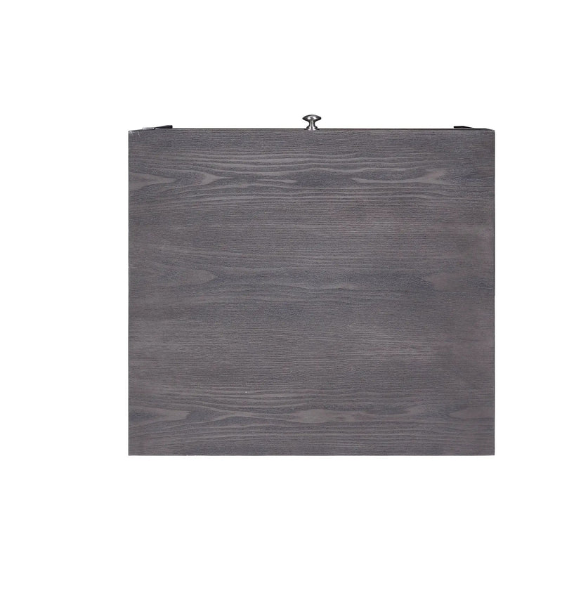 Iban - End Table - Gray Oak / Chrome by Unique Piece Furniture