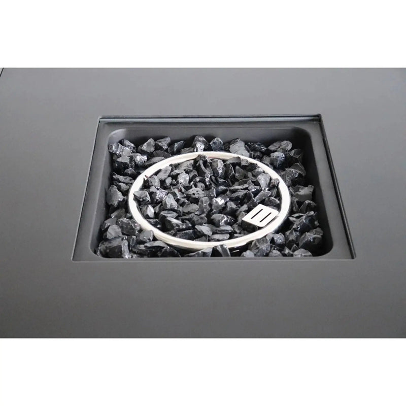 Outdoor Fire Pit Table With Lid - Gray by HouseOfZazla