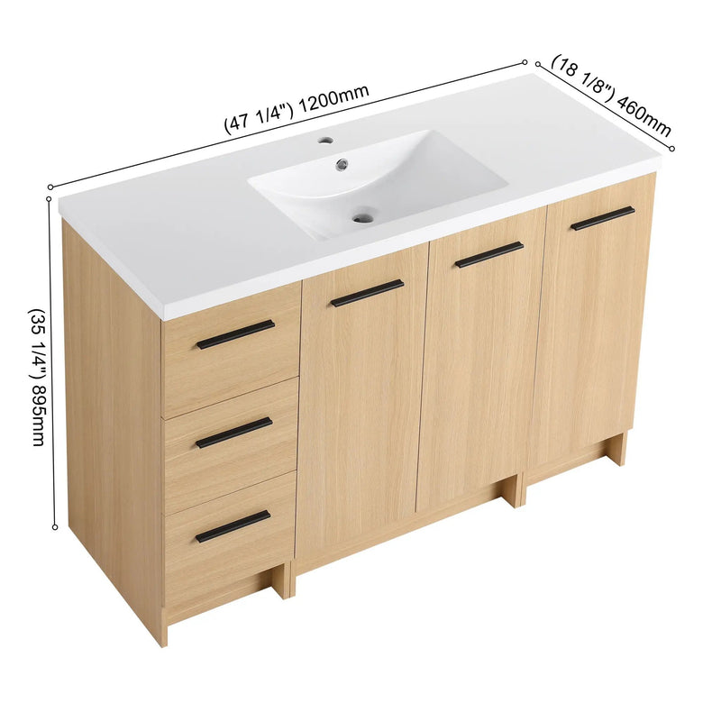 Floating Bathroom Vanity With Sink, Modular Cabinet by Unique Piece Furniture