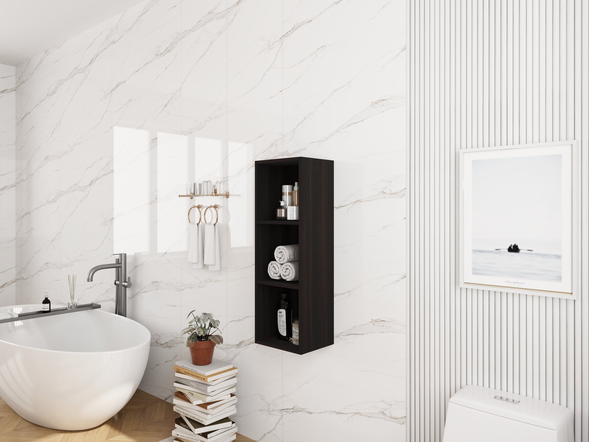 12 Inch Small Wall Mounted Storage Shelves by HouseOfZazla