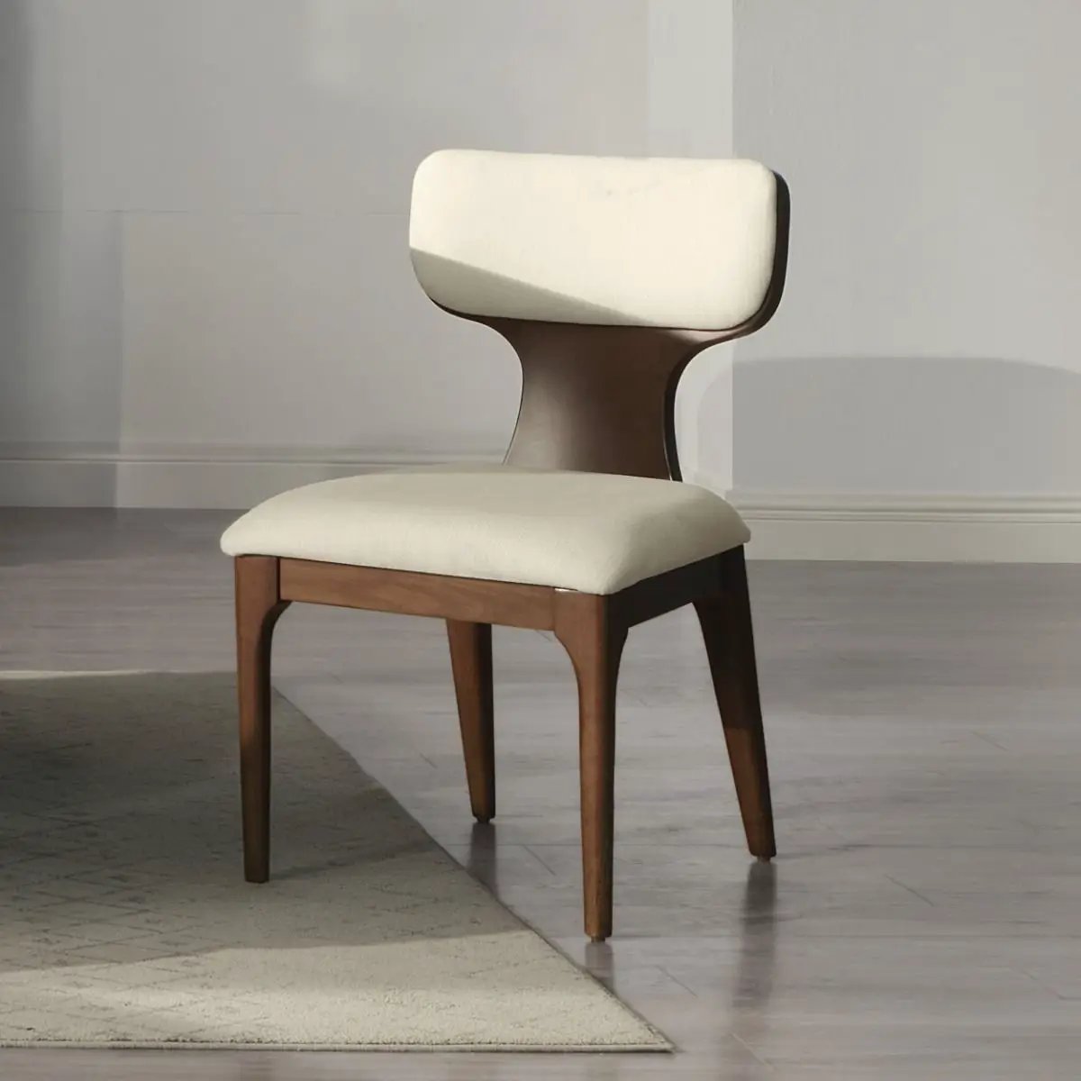 Koen - Side Chair (Set of 2) - Beige / Brown Oak by Unique Piece Furniture