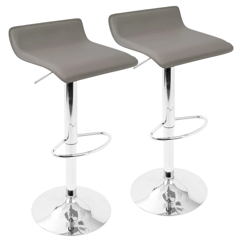 Ale - Contemporary Adjustable Barstool (Set of 2) by HouseOfZazla