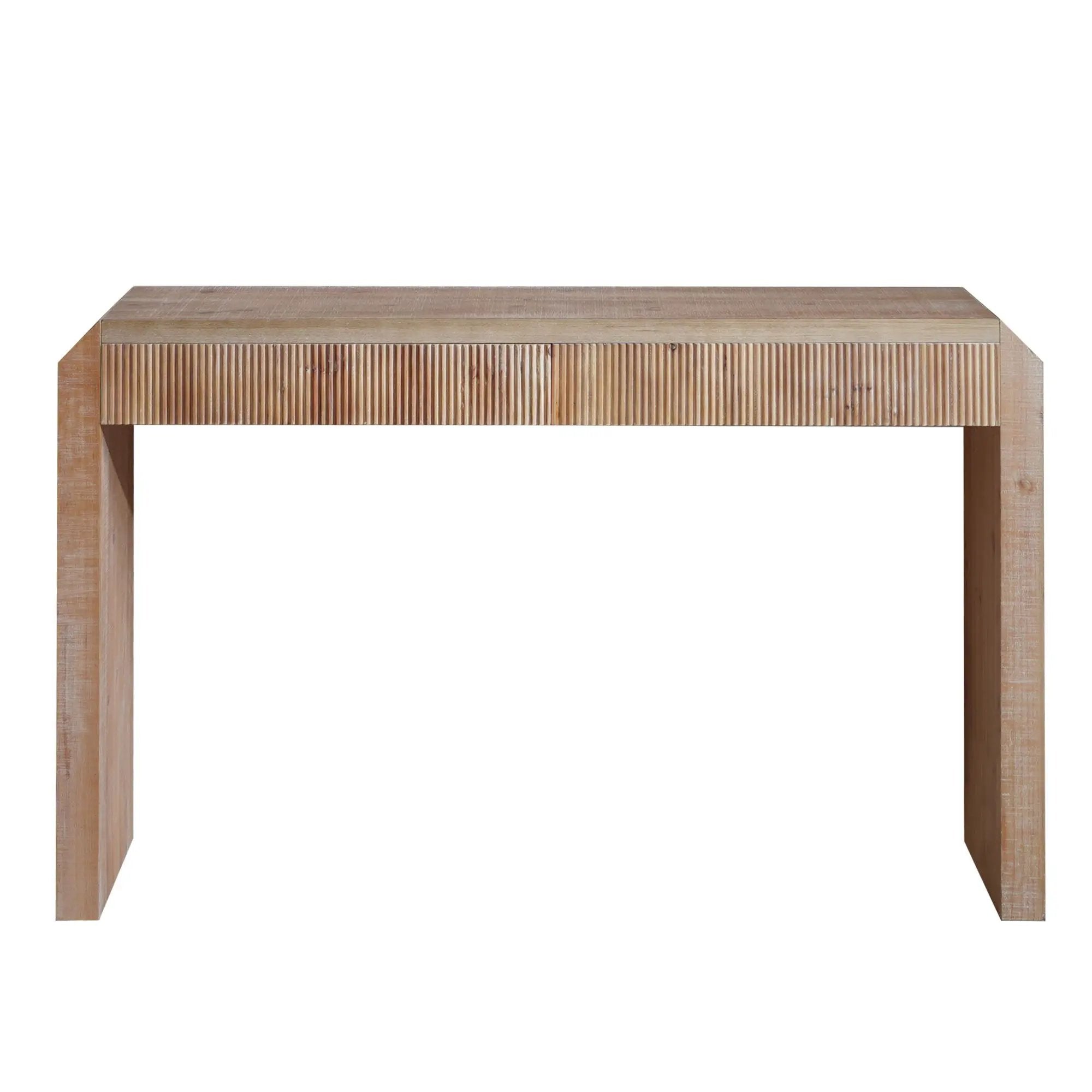 Rustic Modern Console Table With Drawer Storage - Natural Wood by Unique Piece Furniture